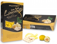 06.Love Fruits Limoncette - Pregiate scorzette di limone ricoperte di puro cioccolato bianco e da un sottilissimo strato di zucchero.(scatola da 1 kg)
