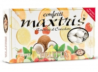 11.Maxtris Frutta - Confetti con mandorla, aromi misti alla frutta e ricoperti con zucchero di colore bianco.(scatola da 1 kg)