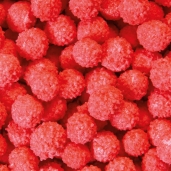 66.Riccetti rossi - Perline di zucchero arricciate (scatola da 1kg.)