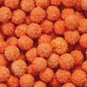 67.Riccetti arancio - Perline di zucchero arricciate (scatola da 1kg.)