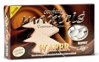 16.Maxtris Wafer - Wafer avvolto da uno strato finissimo di cioccolato al latte, ricoperto da un sottile strato di zucchero.(scatola da 1 kg)