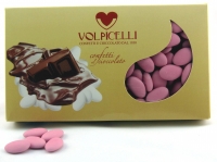 47.Cioccolato rosa - Confetti al cioccolaro ricoperti di zucchero di colore rosa.(scatola da 1 kg)